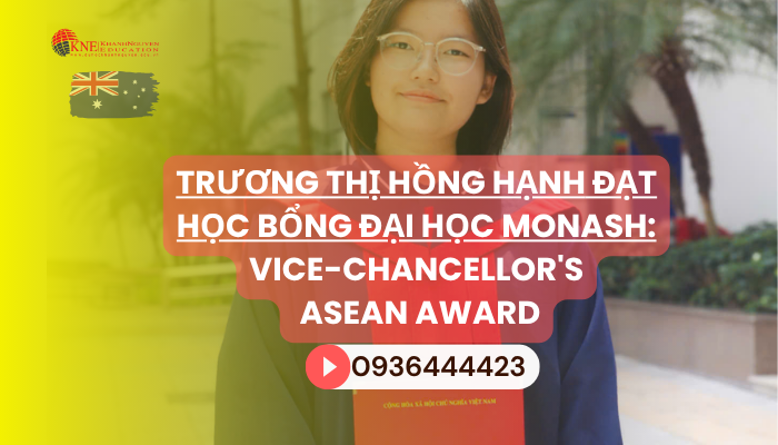 Hồng Hạnh đạt học bổng đại học Monash