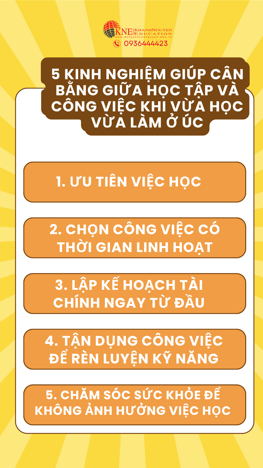 Cân bằng giữa vừa học vừa làm ở Úc