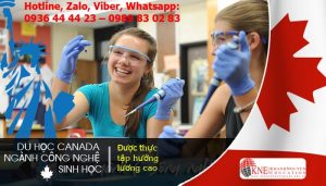 DU HỌC CANADA NGÀNH CÔNG NGHỆ SINH HỌC ĐƯỢC THỰC TẬP HƯỞNG LƯƠNG CAO