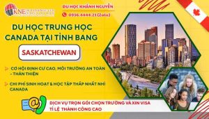 DU HỌC TRUNG HỌC PHỔ THÔNG CANADA CHI PHÍ RẺ TẠI TỈNH BANG SASKATCHEWAN