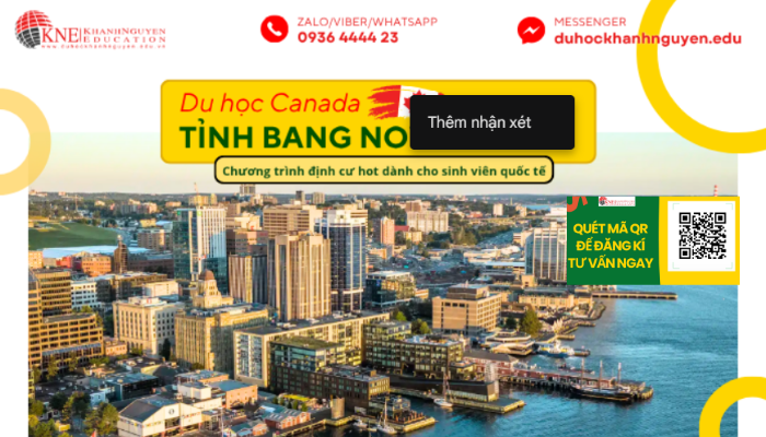 Tìm hiểu Du học Canada tại tỉnh bang Nova Scotia