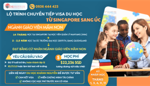 CHUYỂN TIẾP VISA DU HỌC TỪ SINGAPORE SANG ÚC