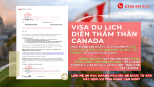 Chị Hoàng Thúy Ngân Đậu Visa Du Lịch Canada