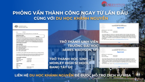 THÀNH CÔNG VISA DU HỌC MỸ VÀ ÚC