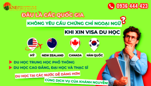 Du học không cần chứng chỉ ngoại ngữ