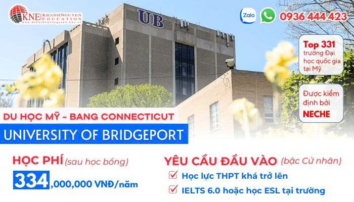 TRƯỜNG ĐẠI HỌC BRIDGEPORT - Du học Khánh Nguyễn