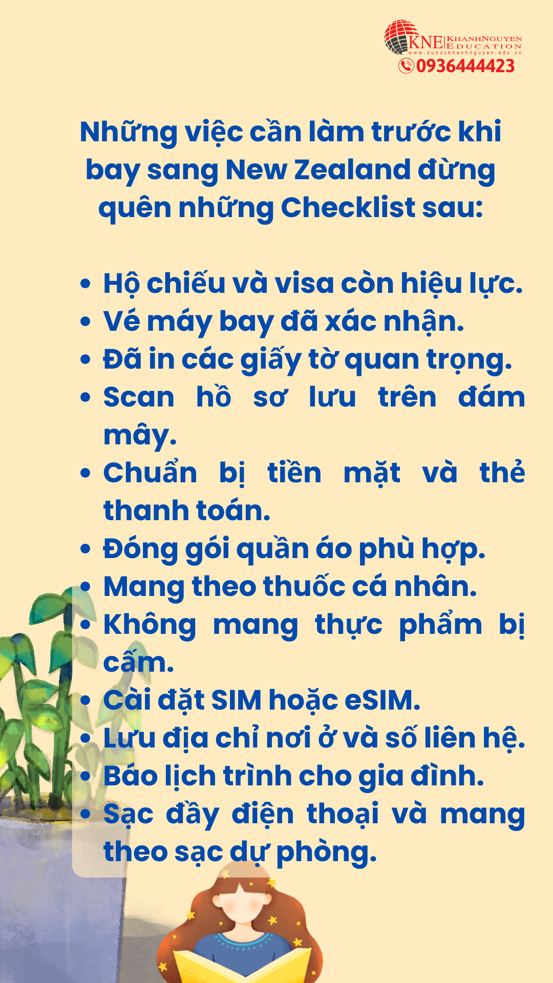 Checklist những việc cần làm trước khi bay sang New Zealand