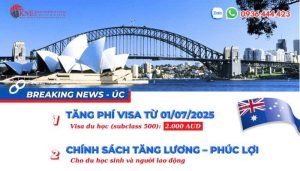 ÚC CHÍNH THỨC TĂNG PHÍ VISA