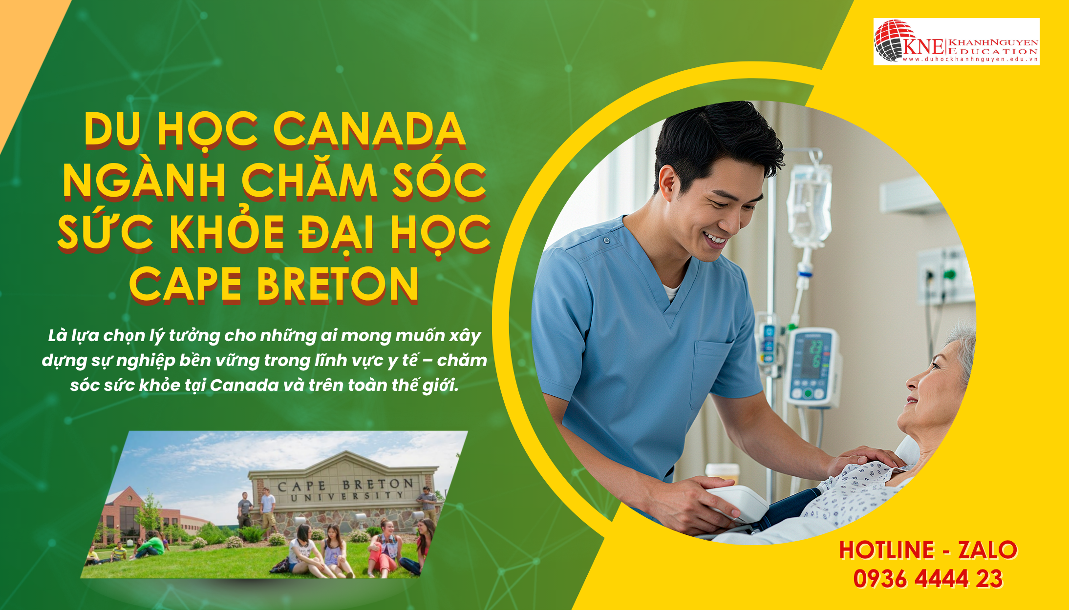 Du học Canada ngành chăm sóc sức khỏe đại học Cape Breton có dễ xin việc?