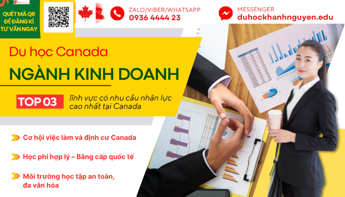 du học Canada ngành kinh doanh cùng du học Khánh Nguyễn