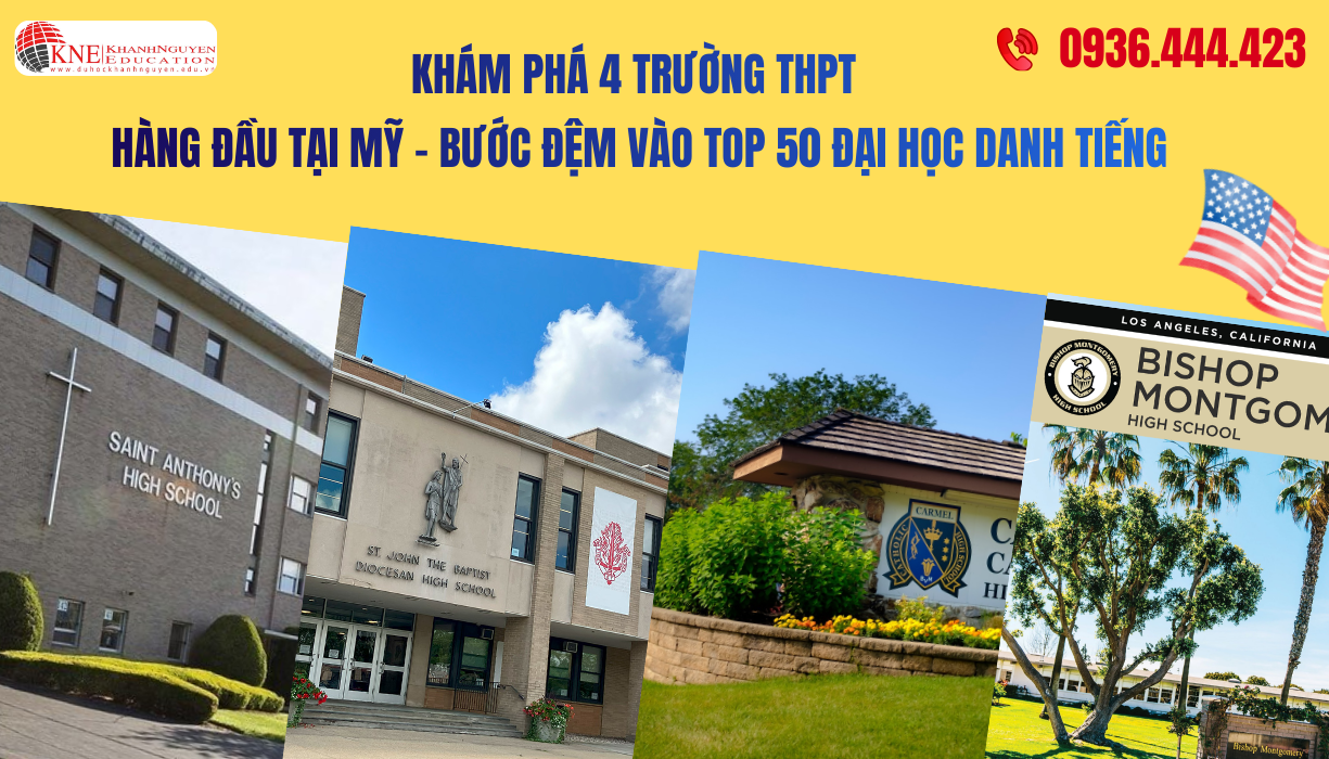 4 TRƯỜNG THPT HÀNG ĐẦU TẠI MỸ