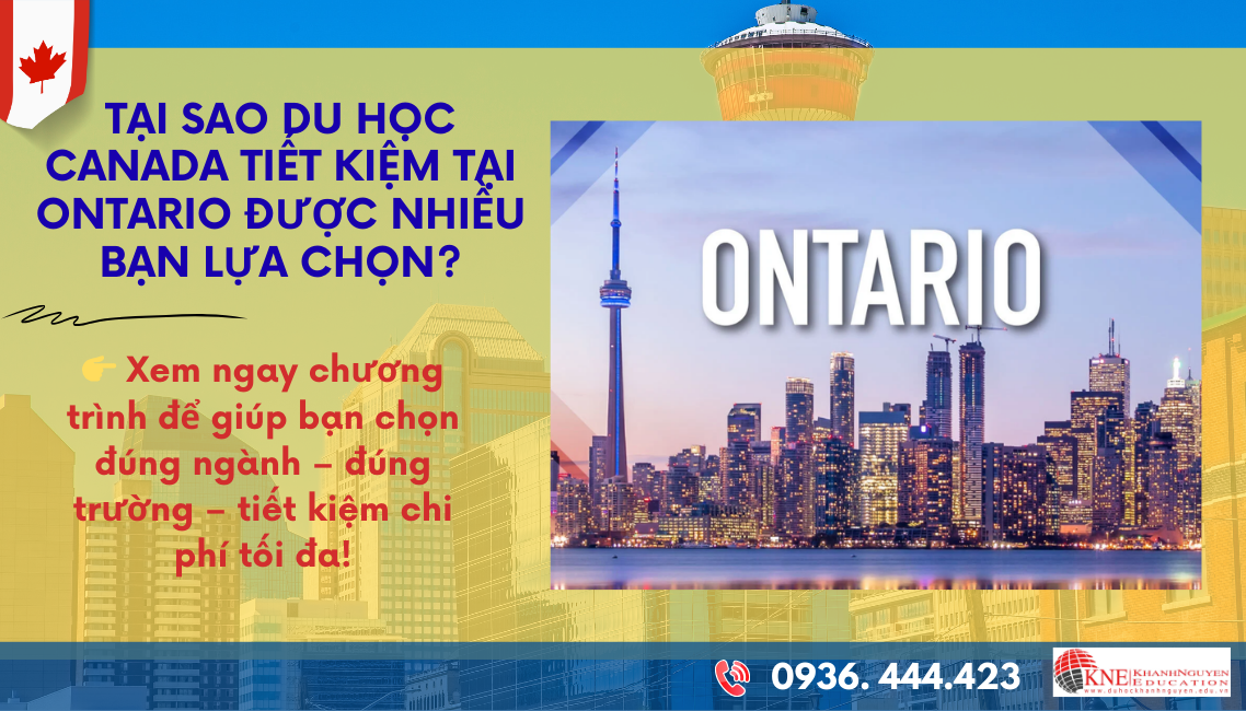 du học Canada tiết kiệm tại Ontario