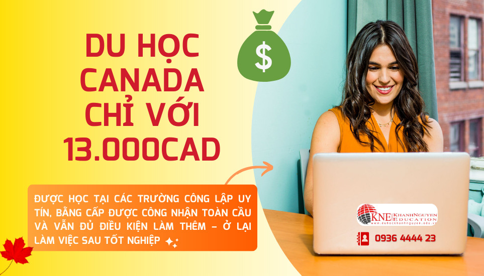 du học Canada chỉ với 13.000CAD