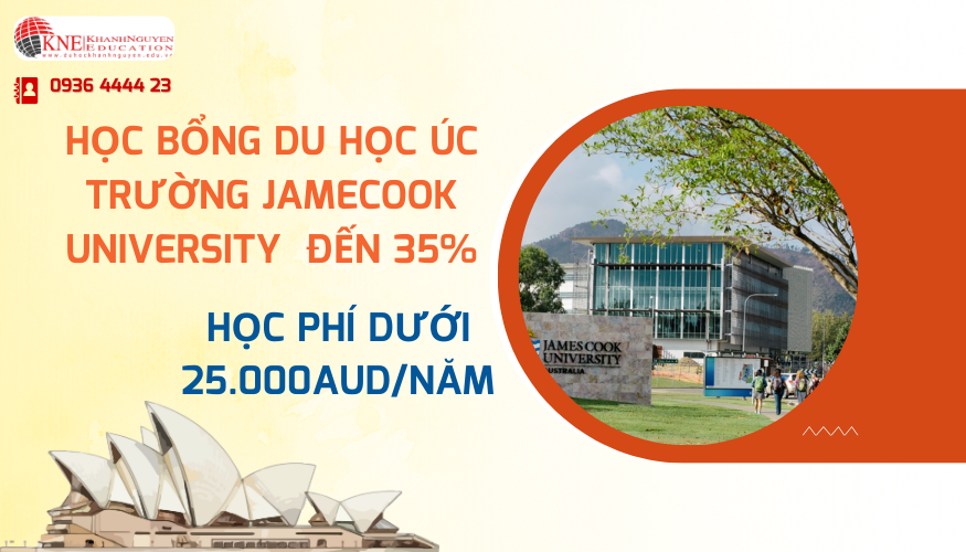 Học bổng tại trường JAMECOOK UNIVERSITY Úc đến 35%