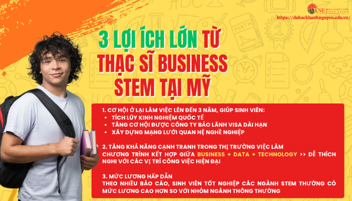 3 lợi ích của thạc sĩ Business STEM tại Mỹ