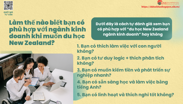 Làm sao biết bạn phù hợp nếu Du học New Zealand ngành kinh doanh