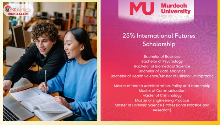 Học bổng 25% tại Đại học Murdoch Úc
