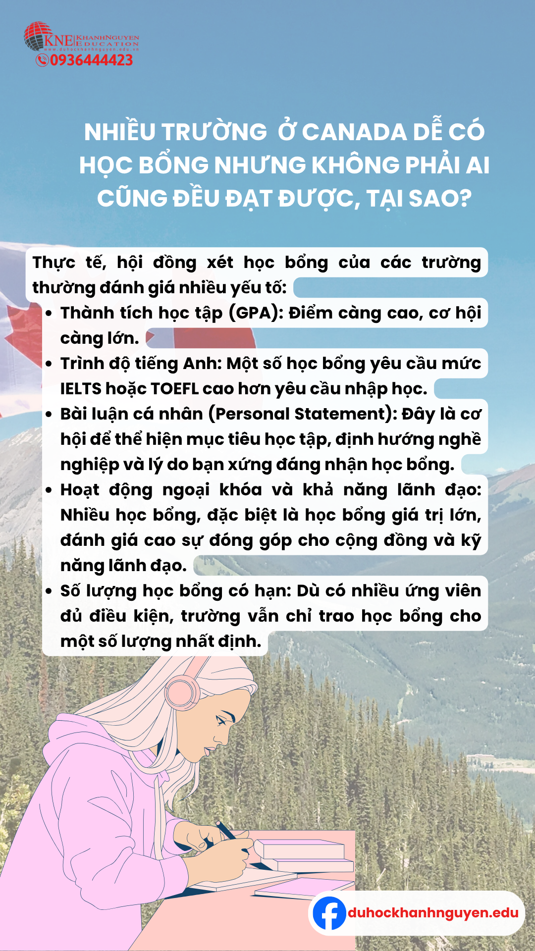 Những trường nào ở Canada dễ có học bổng và có phải ai cũng đạt được?