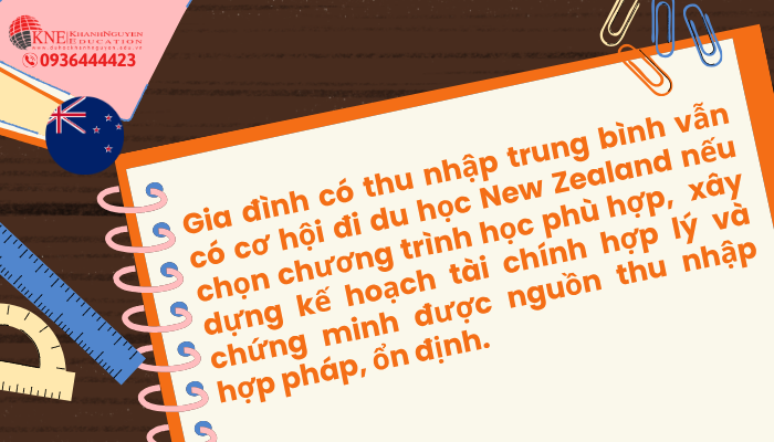 Tài chính thấp có đủ điều kiện du học New Zealand không?
